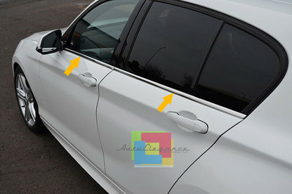 CORNICE INFERIORE FINESTRINI CROMATA ACCIAIO INOX PER BMW F20 5 PORTE 2011+ AUTOELEGANCERICAMBI