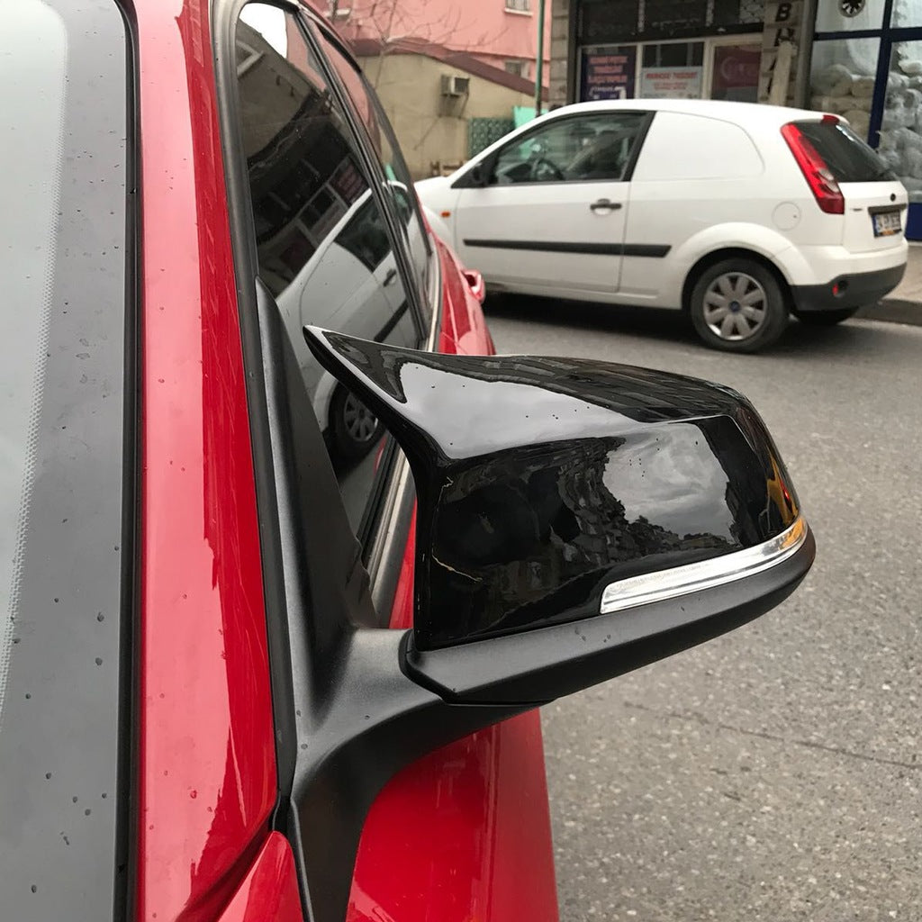 BMW SERIE 2 F22 F23 CALOTTE ADESIVE SPECCHI SPECCHIETTI RETROVISORI NERO LUCIDO AUTOELEGANCERICAMBI