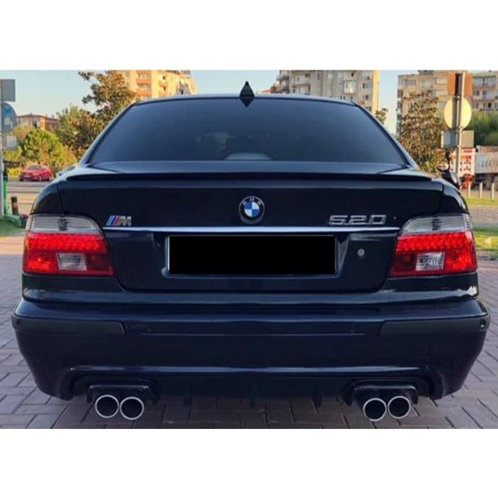 M5 LOOK DIFFUSER BMW 5 SERIES E39 UNDER BUMPER GLOSSY BLACK ABS 0116