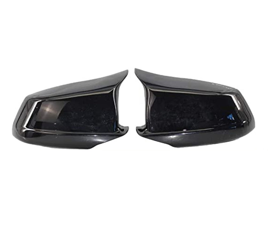 BMW SERIE 5 F10 F11 2009-2014 CALOTTE ADESIVE SPECCHI SPECCHIETTI RETROVISORI NERO LUCIDO AUTOELEGANCERICAMBI