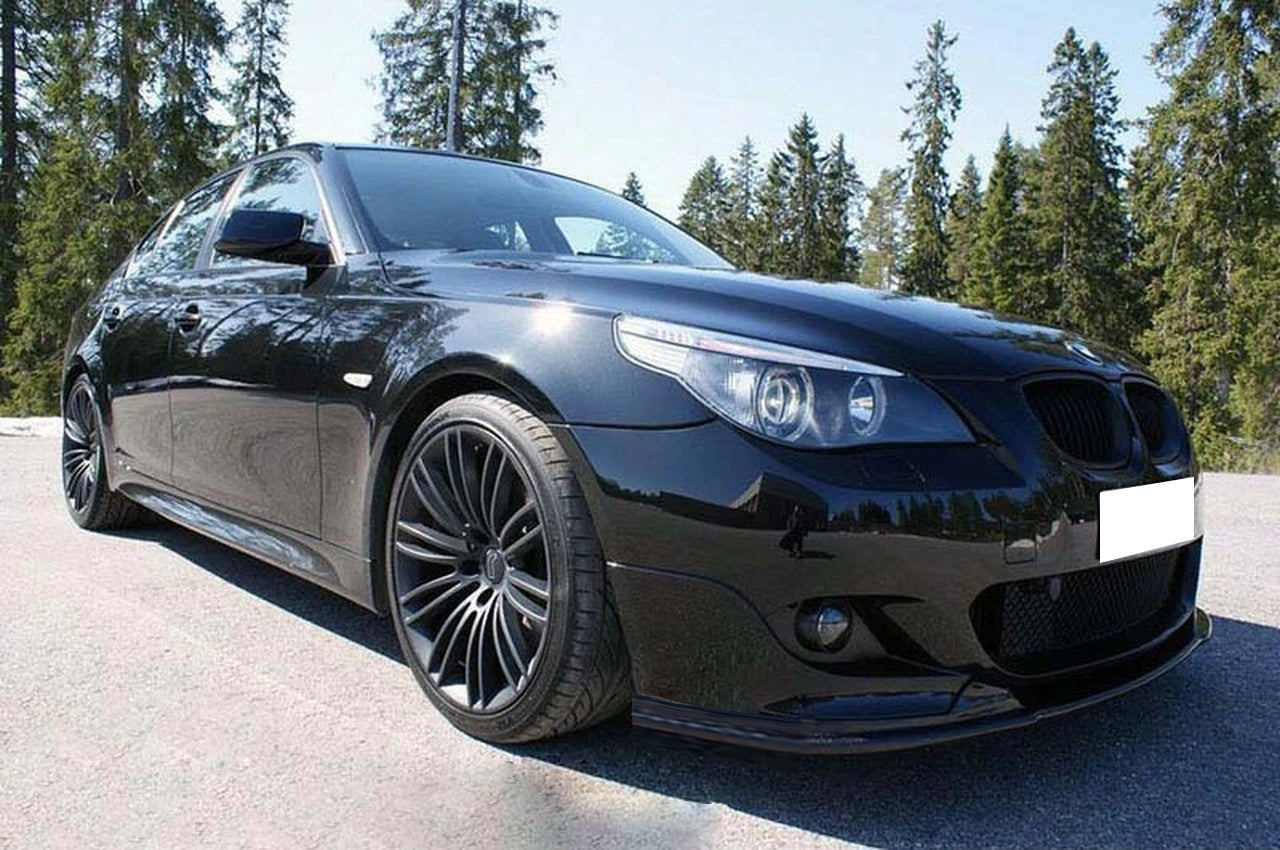 BMW SERIE 5 E60 E61 SOTTO PARAURTI SPLITTER ANTERIORE ABS NERO PER MTECH AUTOELEGANCERICAMBI