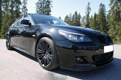 BMW SERIE 5 E60 E61 SOTTO PARAURTI SPLITTER ANTERIORE ABS NERO PER MTECH AUTOELEGANCERICAMBI