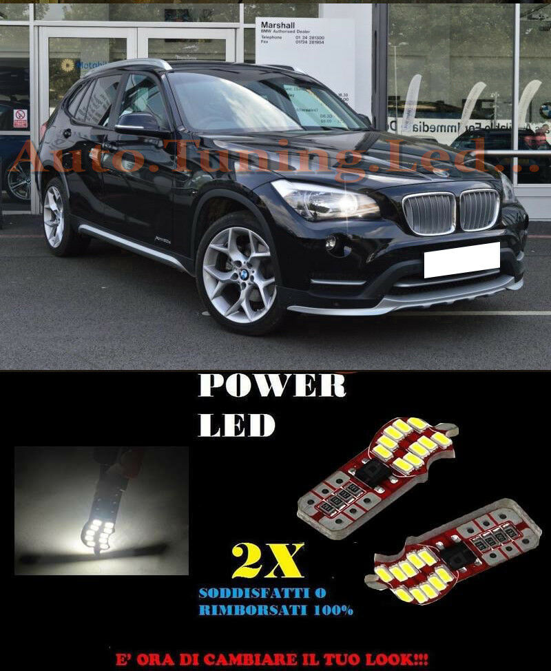 LUCI POSIZIONE BMW X1 E84 2009-2015 CANBUS T10 BIANCO 20 LED SUPER QUALITA