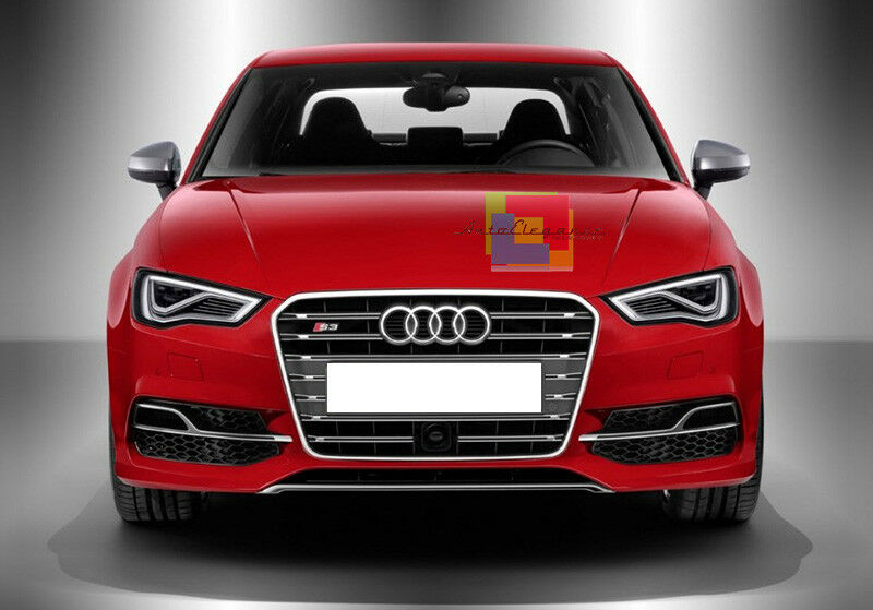 GRIGLIE FENDINEBBIA PARAURTI SLINE S3 PER AUDI A3 8V 2012-2016 TOP QUALITA' ABS
