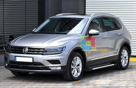 SIDE STEPS FOR VW TIGUAN FROM 2016 ONWARDS NON-SLIP DOOR SILLS .-