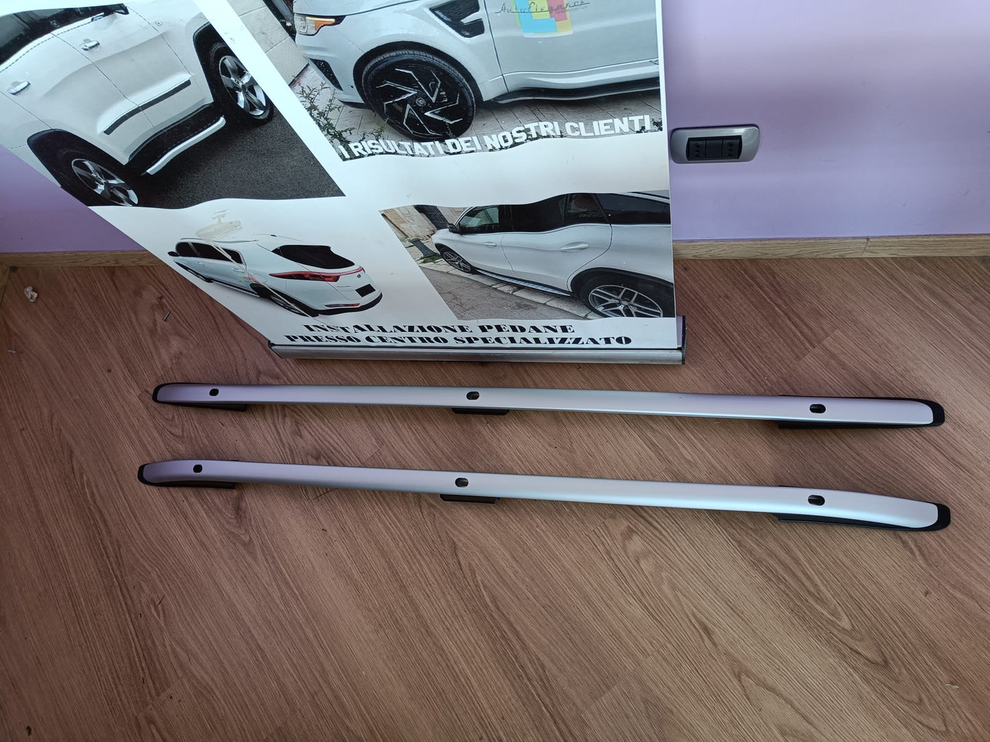 BARRE SUL TETTO MANCORRENTI PER RANGE ROVER SPORT L494 2013+ SATINATI 0215 AUTOELEGANCERICAMBI