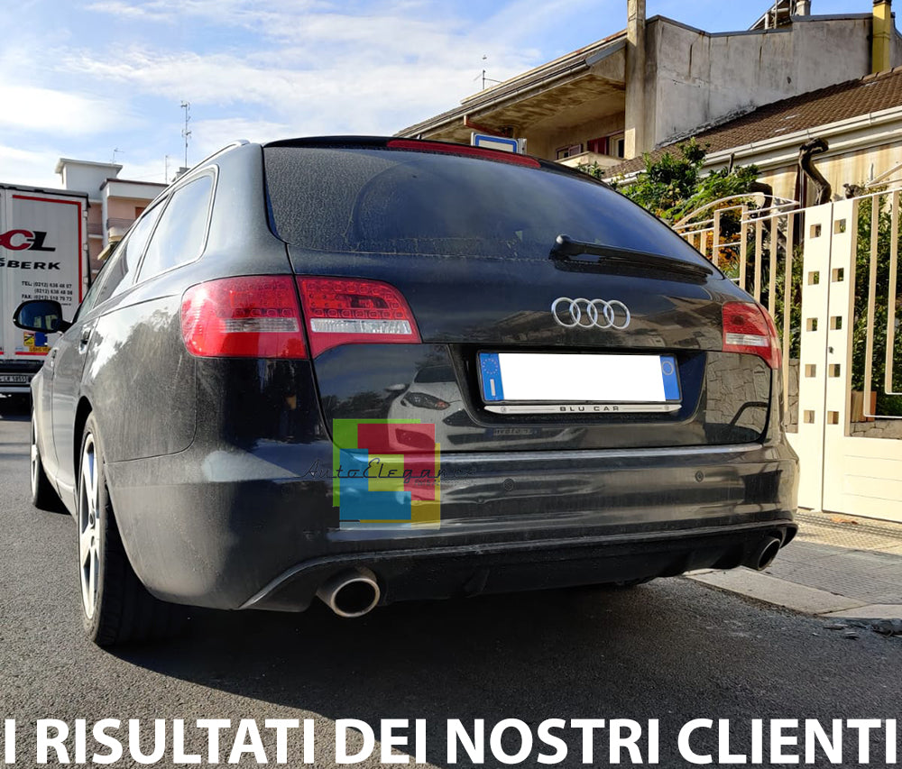 RS6 DIFFUSORE PER AUDI A6 4F C6 2009-2011 LIFT SPOILER SOTTO PARAURTI ESTRATTORE