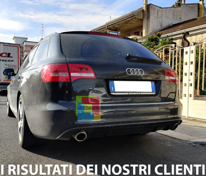 RS6 DIFFUSORE PER AUDI A6 4F C6 2009-2011 LIFT SPOILER SOTTO PARAURTI ESTRATTORE