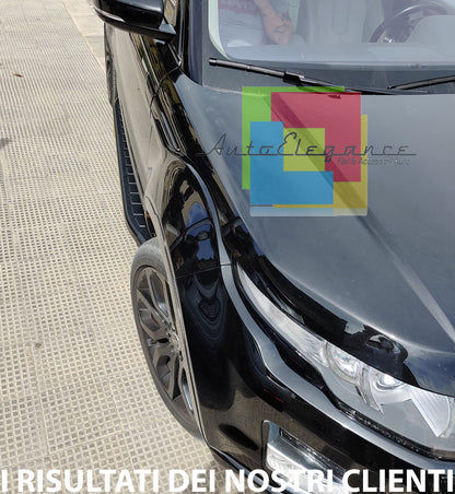 PEDANE LATERALI PER RANGE ROVER EVOQUE 2011-2018 SOTTO PORTA ALLUNINIO NERO -