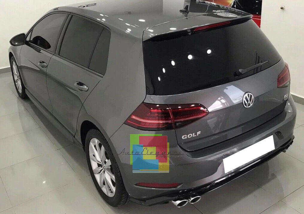 VW GOLF 7.5 2017- REAR DIFFUSER UNDER BUMPER FOUR TIP ABS BLACK