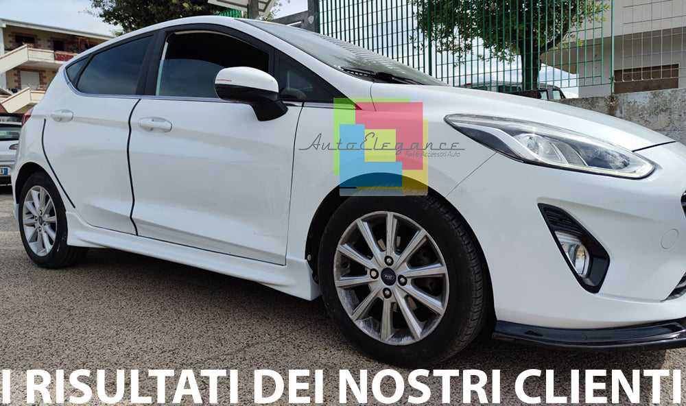 FORD FIESTA VII 2018+ MINIGONNE LATERALI LOOK SOTTO PORTA ZETEC ST IN ABS