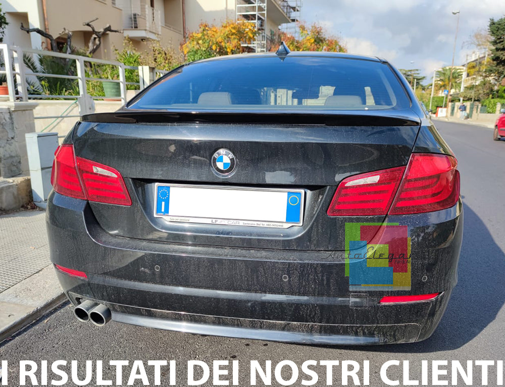 SPOILER POSTERIORE SUL COFANO BMW SERIE 5 F10 BERLINA NERO LUCIDO LOOK M SPORT