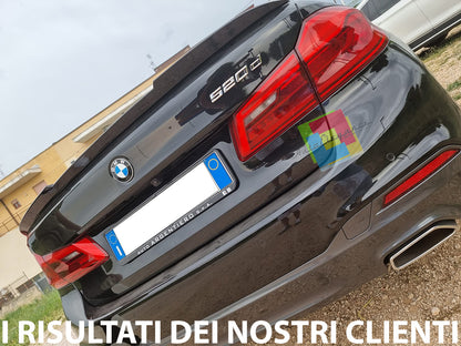 SPOILER POSTERIORE COFANO BMW SERIE 5 G30 2016+ ABS NERO LUCIDO LOOK M5 0323
