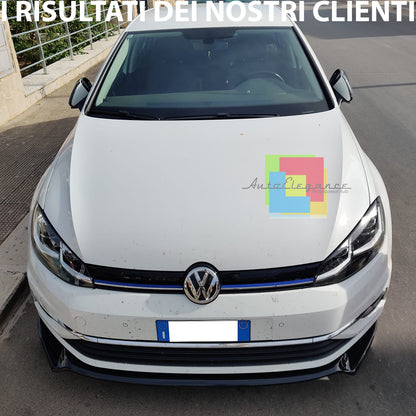LIP UNDER FRONT BUMPER VW GOLF 7.5 VII STANDARD 2016+ ABS BLACK SPLITTER