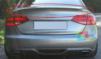 SPOILER POSTERIORE COFANO AUDI A4 B8 8K BERLINA 2008-2014 LOOK S4 S LINE