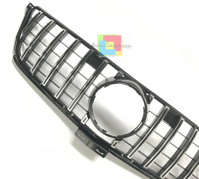 GRIGLIA ANTERIORE MERCEDES ML W166 2011-2015 MASCHERINA AMG PROFILI CROMATI
