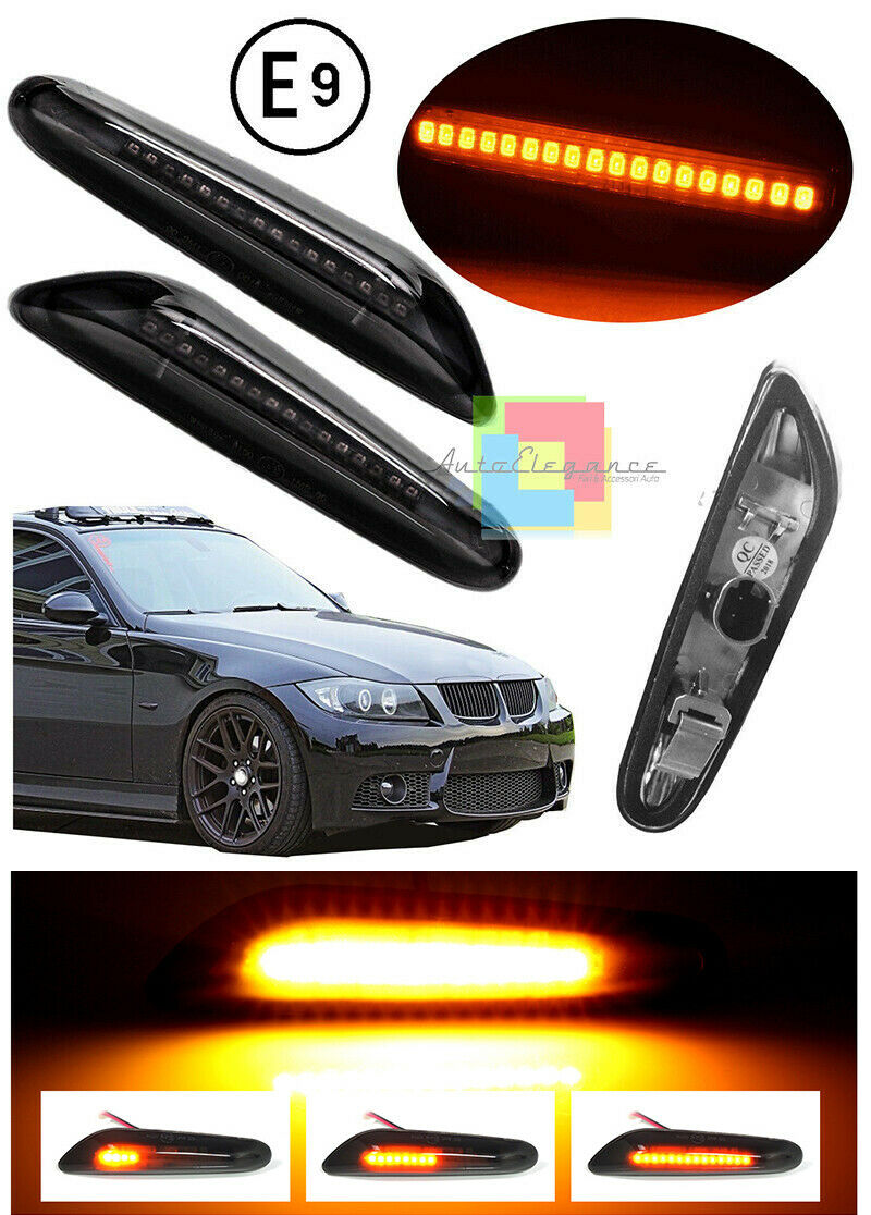 BMW E87 E82 E90 E60 E46 X1 FRECCE LATERALI FUME INDICATORI LED DINAMICHE AUTOELEGANCERICAMBI