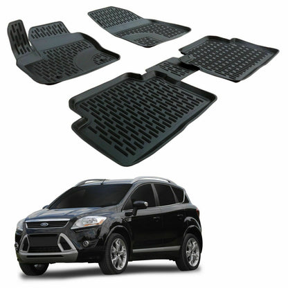 FORD KUGA I 2008-2013 RUBBER CAR MATS - TOP QUALITY MATS -1