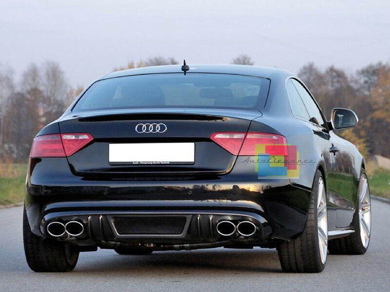 AUDI A5 COUPE 2007-2011 EXTRACTOR REAR BUMPER DIFFUSER / S5 LOOK