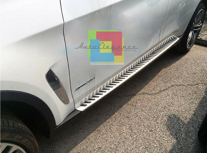 SIDE STEPS FOR BMW X6 F16 FROM 2014+ TOP QUALITY ALUMINUM DOOR SILLS .-