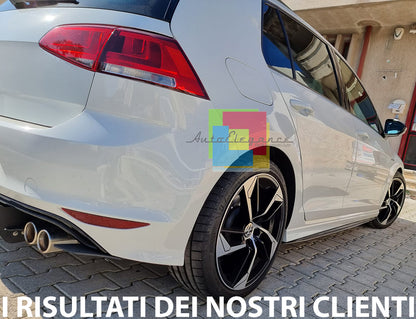 FLAPS UNDER SIDE SKIRTS VW GOLF 7 VII ABS GLOSSY BLACK 0034