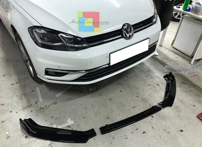 VW GOLF 7.5 & 7 2012-2019 SOTTO PARAURTI ANTERIORE LOOK SPORTIVO ABS NERO