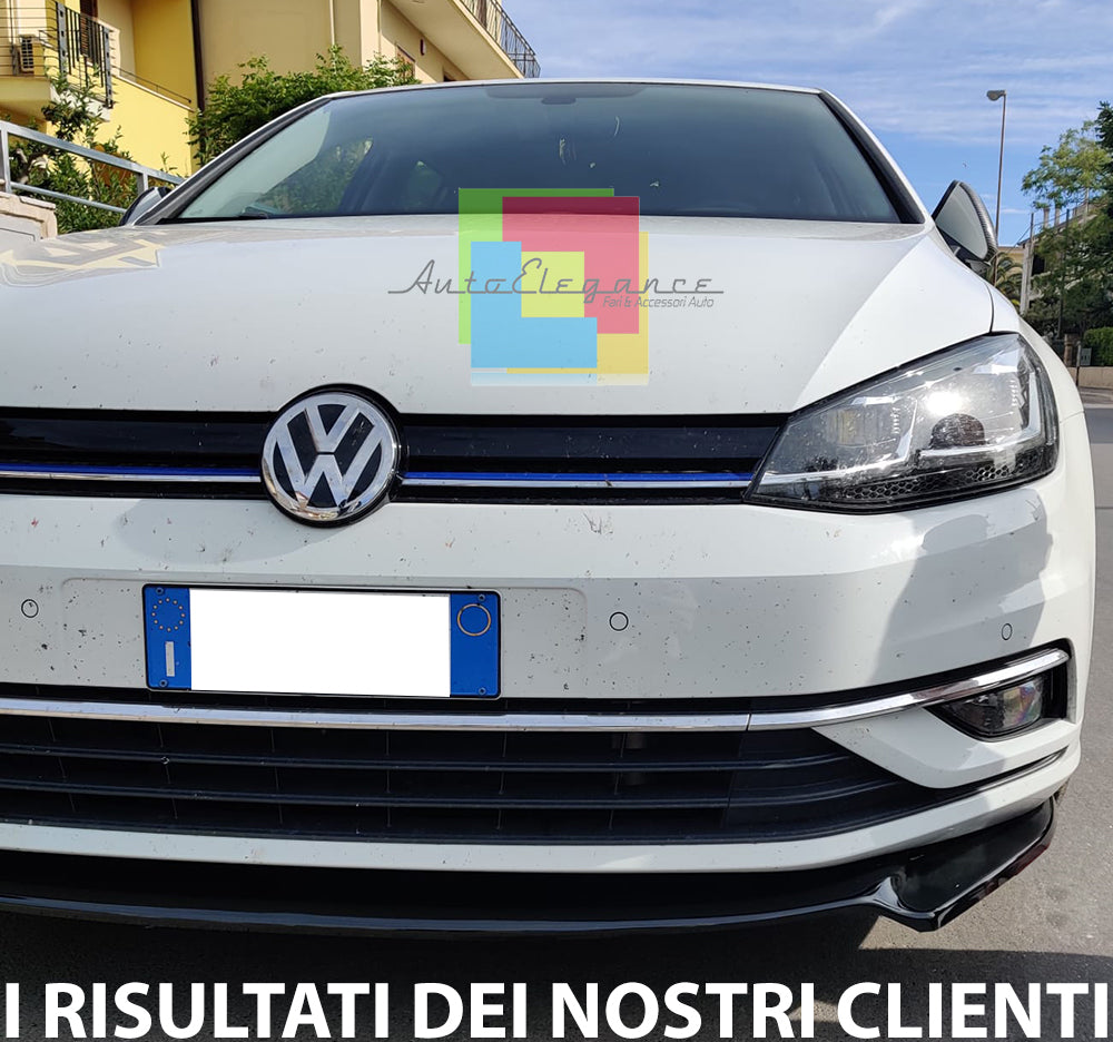 LIP UNDER FRONT BUMPER VW GOLF 7.5 VII STANDARD 2016+ ABS BLACK SPLITTER