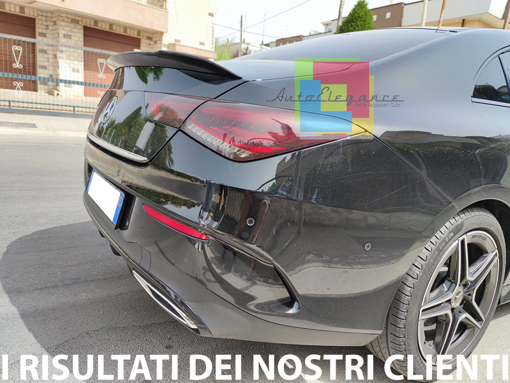 MERCEDES CLA COUPE W118 2018+ REAR BONNET SPOILER GLOSS BLACK ABS