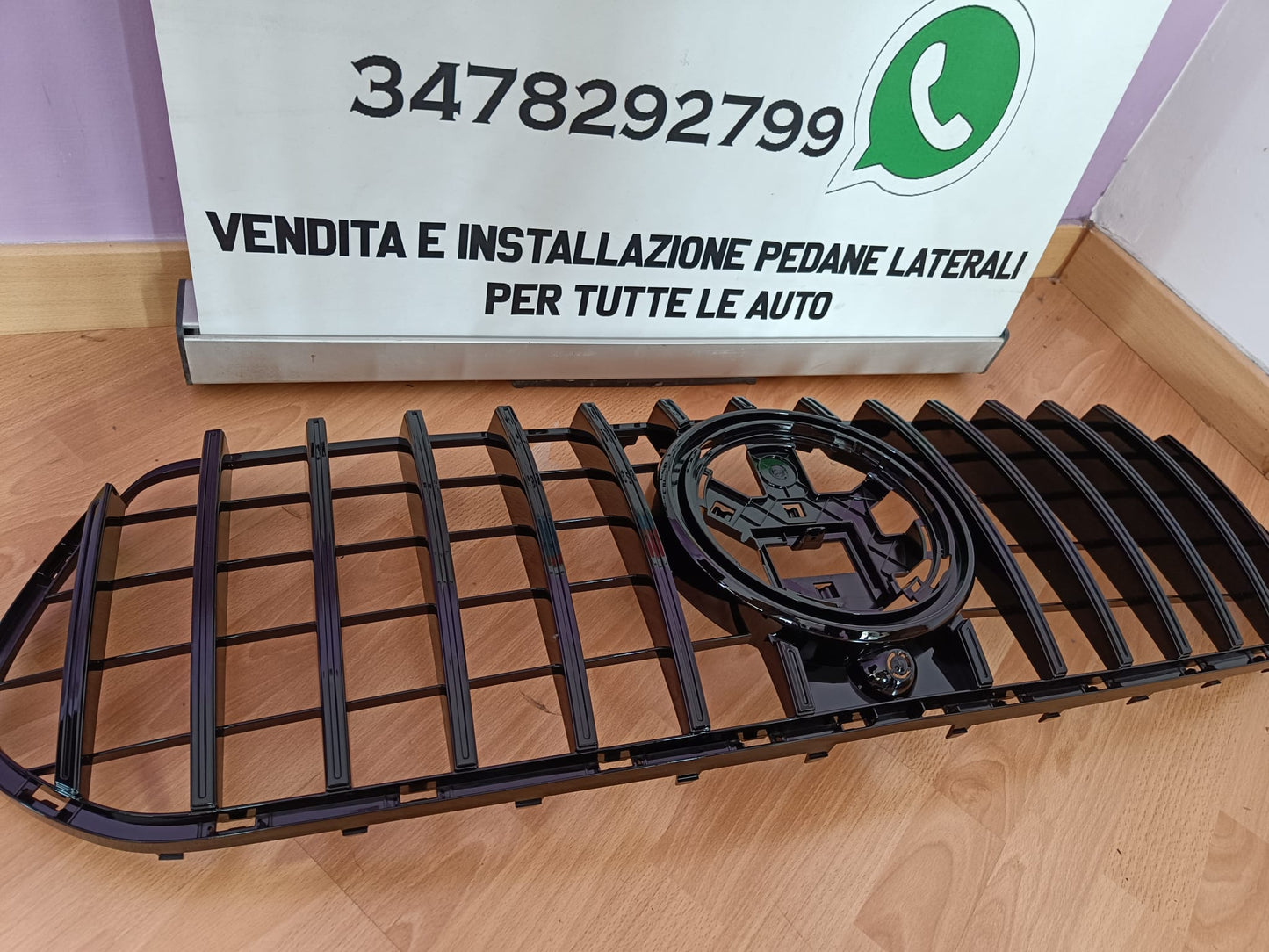 GRIGLIA ANTERIORE MERCEDES GLE W167 C167 2019+ MASCHERINA NERO LUCIDO 0289