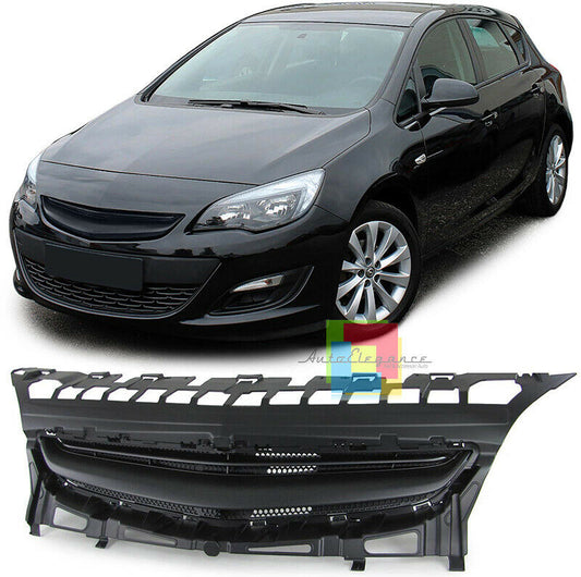 BLACK FRONT GRILLE WITHOUT LOGO OPEL ASTRA J 5 DOORS 2012-2015 MASK