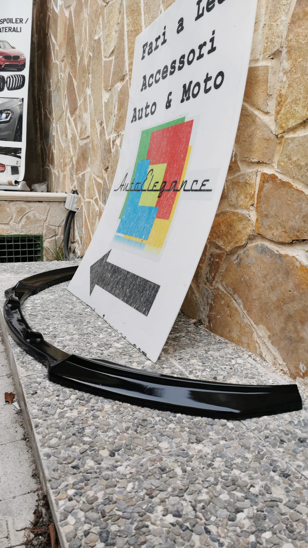 LIP SPOILER SOTTO PARAURTI ANTERIORE OPEL CORSA D ABS NERO SPLITTER