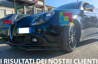 SPLITTER FOR ALFA ROMEO GIULIETTA 2010+ LIP SPOILER UNDER FRONT BUMPER ABS