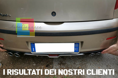 SOTTO PARAURTI POSTERIORE PER FIAT PUNTO 99-12 DIFFUSORE QUATTRO TERMINALI ABS -