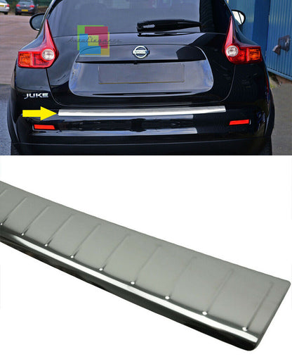PIASTRA CROMATA PORTELLONE COFANO POSTERIORE NISSAN JUKE 2014+ LIFT ACCIAIO INOX