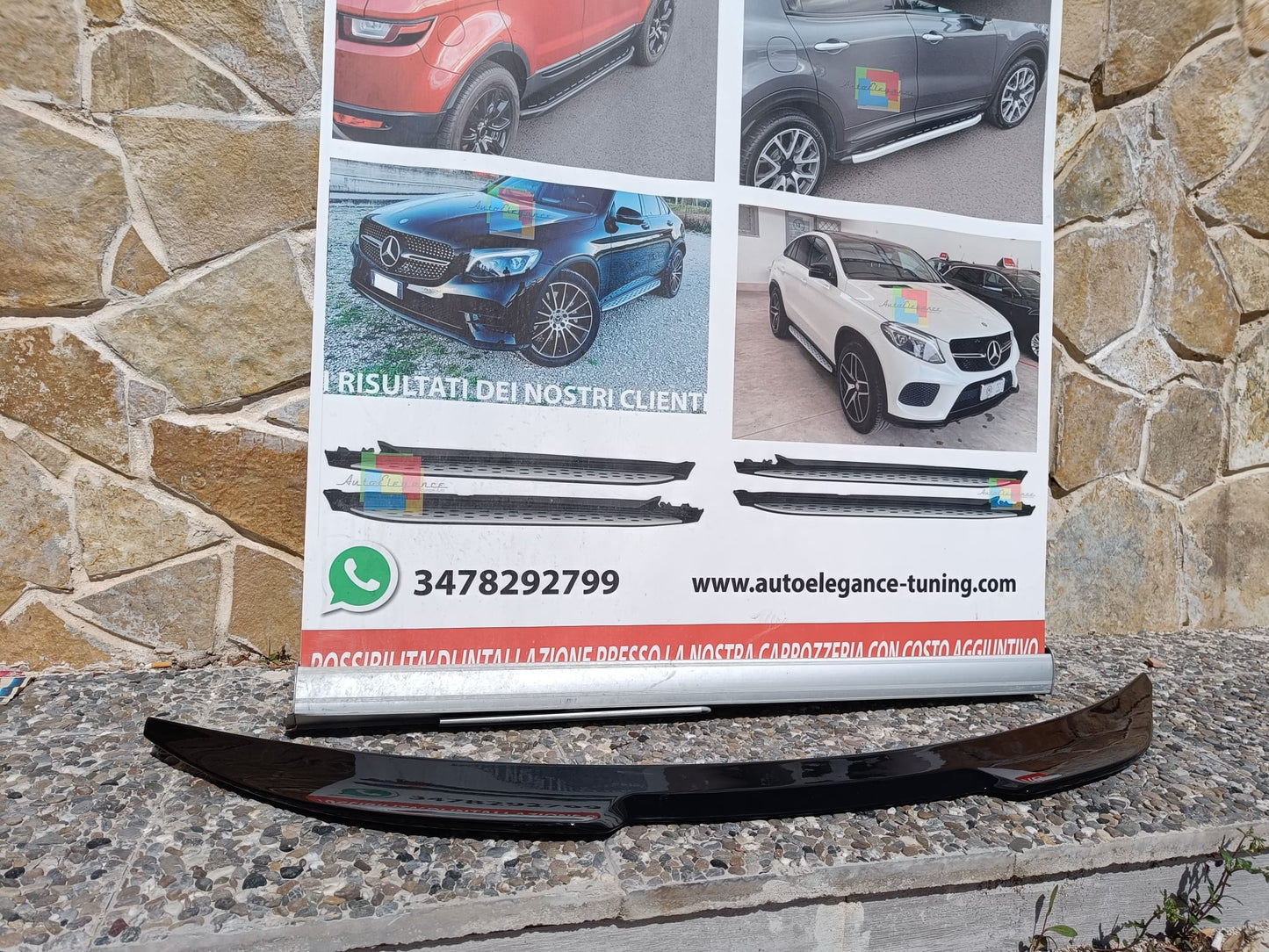 ALFA ROMEO STELVIO TRUNK SPOILER ABS GLOSSY BLACK ABS SPORTS HOOD