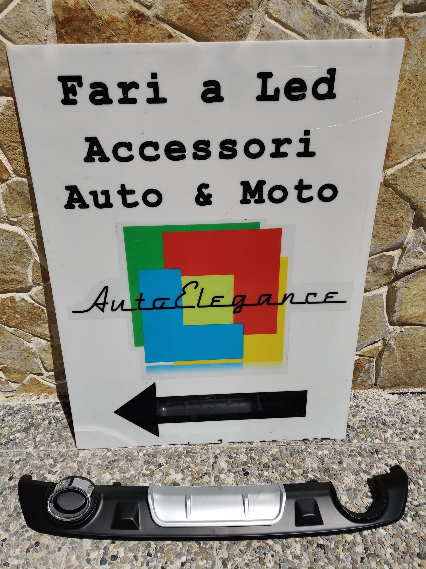 RENAULT MEGANE 4 SALOON DIFFUSER UNDER REAR BUMPER ABS ROUND TIP