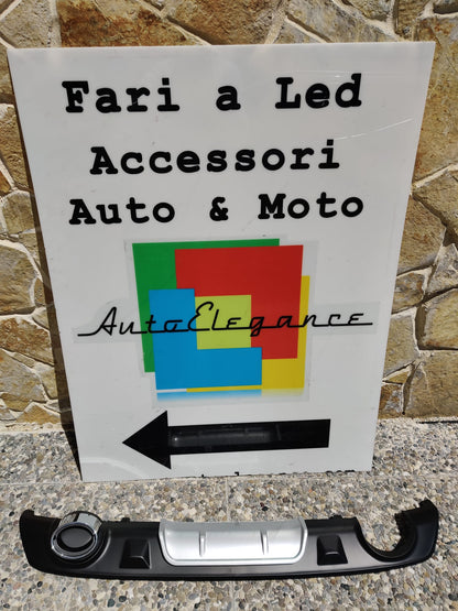 RENAULT MEGANE 4 SALOON DIFFUSER UNDER REAR BUMPER ABS ROUND TIP