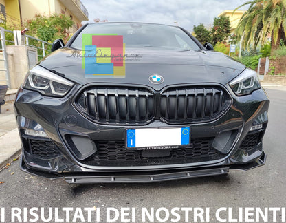 BMW SERIE 2 F44 SPLITTER PARAURTI ANTERIORE NERO LUCIDO LOOK RS AUTOELEGANCERICAMBI