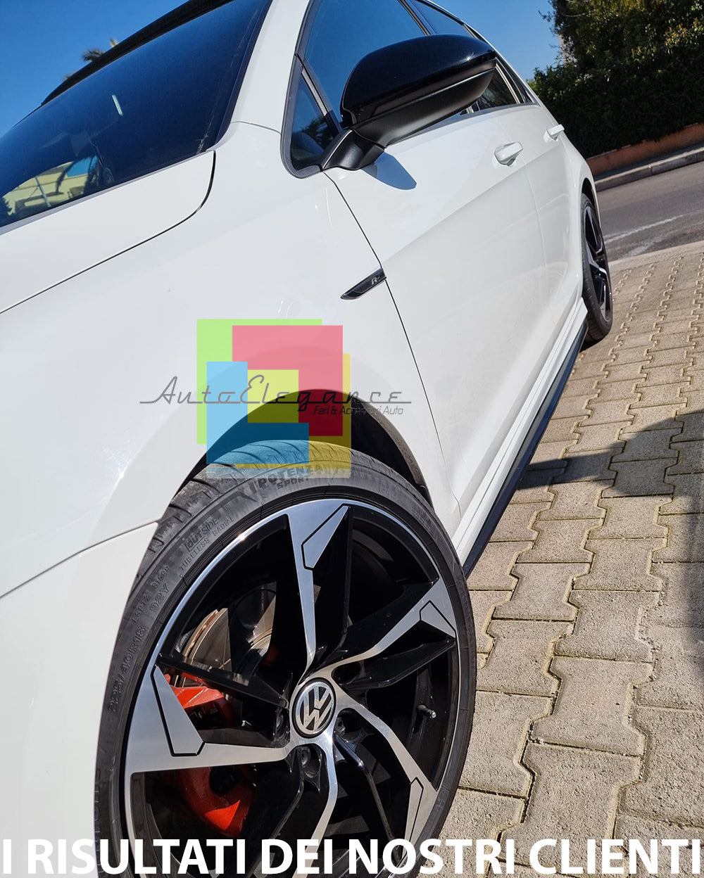 FLAPS UNDER SIDE SKIRTS VW GOLF 7 VII ABS GLOSSY BLACK 0034
