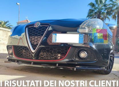 SPLITTER FOR ALFA ROMEO GIULIETTA 2010+ LIP SPOILER UNDER FRONT BUMPER ABS
