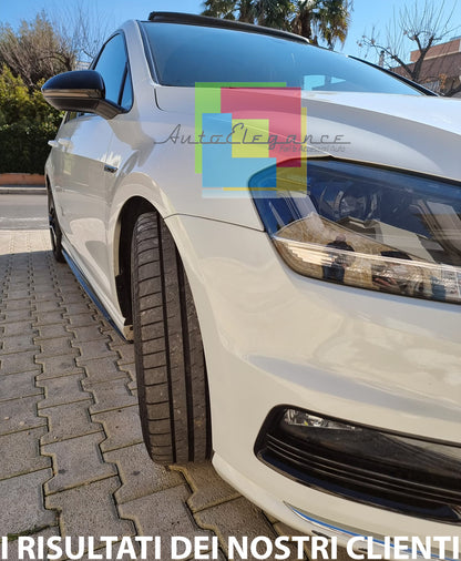FLAPS UNDER SIDE SKIRTS VW GOLF 7 VII ABS GLOSSY BLACK 0034