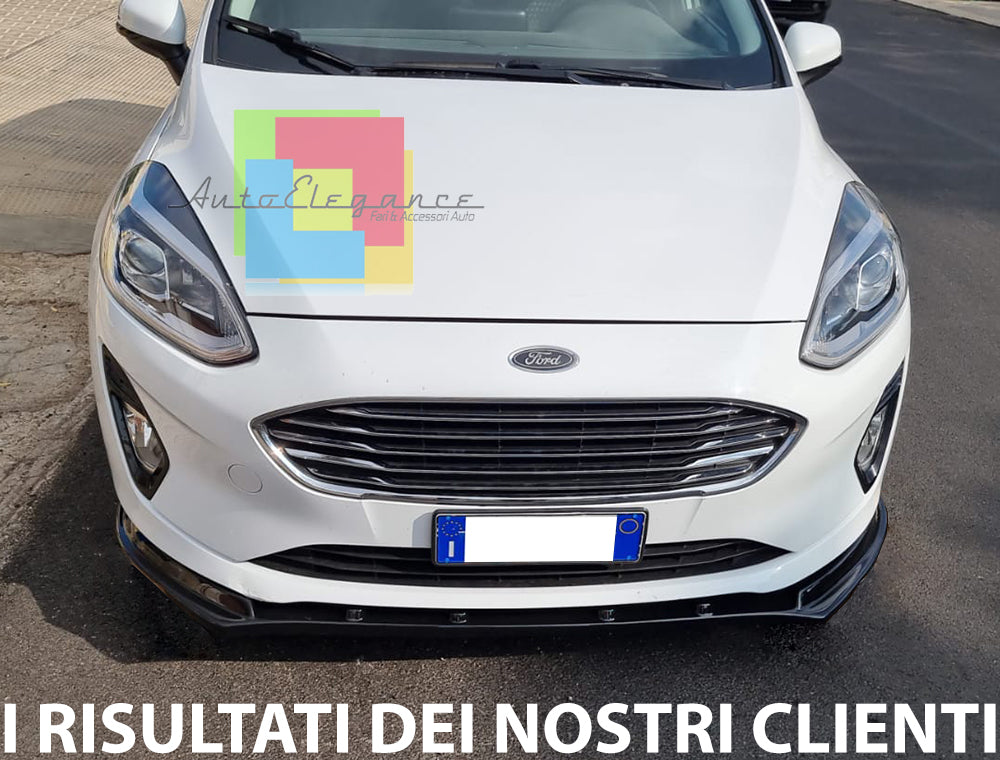 LAMA SOTTOPARAURTI ANTERIORE V.7 MAXTON DESIGN PER FORD FIESTA MK8  ST/ST-LINE NERO LUCIDO