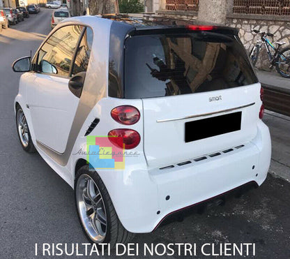 DOPPIO ESTRATTORE SMART FORTWO 451 2012-2015 SPOILER DIFFUSORE POSTERIORE