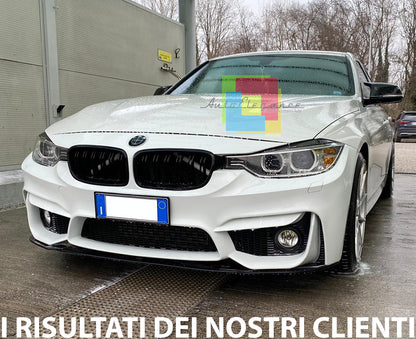 BMW SERIE 3 F30 F31 2011-2018 PARAURTI ANTERIORE LOOK CON LAMA LOOK M3 AUTOELEGANCERICAMBI