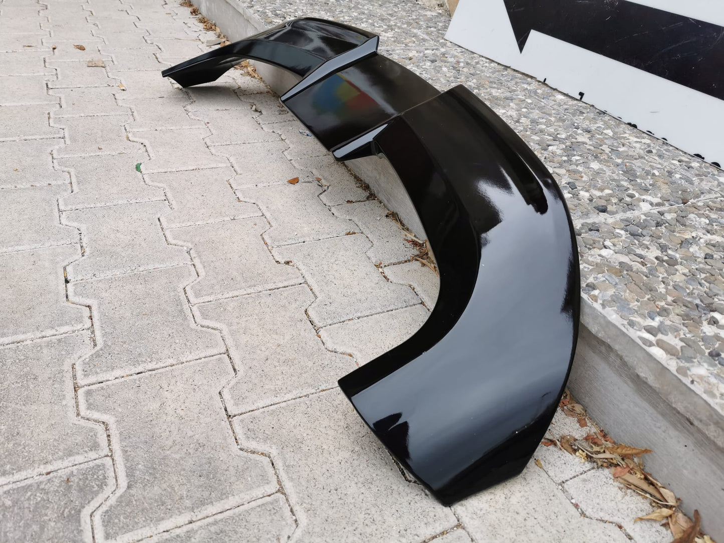 OPEL ASTRA K 2015+ ROOF SPOILER SPORT WING GLOSS BLACK ABS