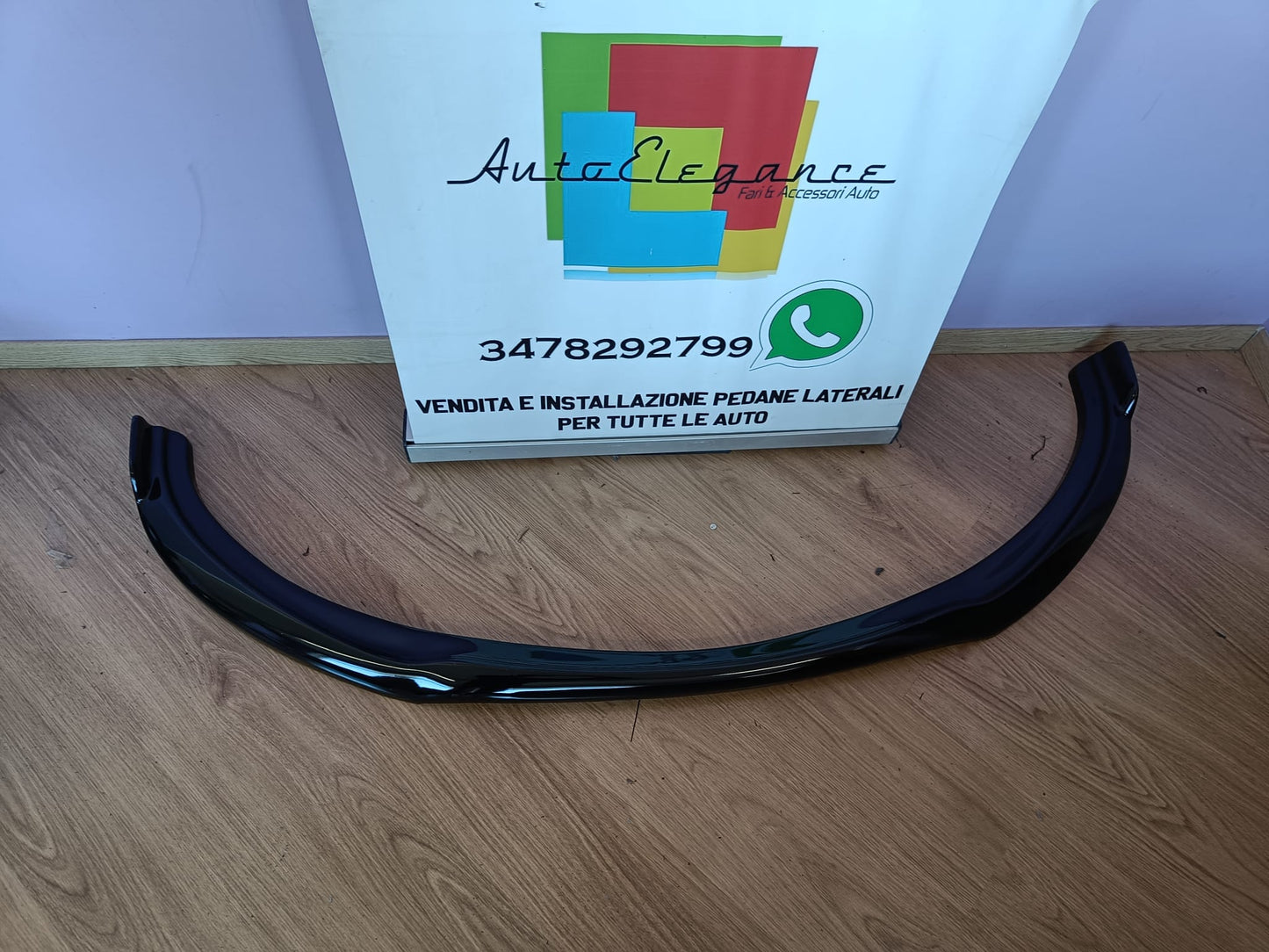 UNDER FRONT BUMPER FORD FOCUS II 2008-2011 SPLITTER GLOSSY BLACK 0246