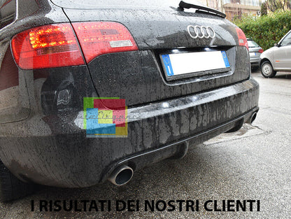 RS6 DIFFUSORE PER AUDI A6 4F C6 05-08 AVANT SPOILER SOTTO PARAURTI ESTRATTORE