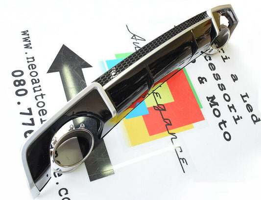 SOTTO PARAURTI IN ABS - AUDI A3 8V SPORTBACK 2012-2015 DIFFUSORE POSTERIORE RS3