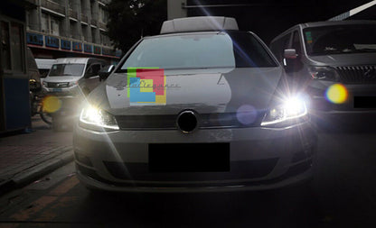 VW GOLF 7 VII dal  FARI ANTERIORI GTI FANALI DIURNA LED FRECCIA DINAMICA