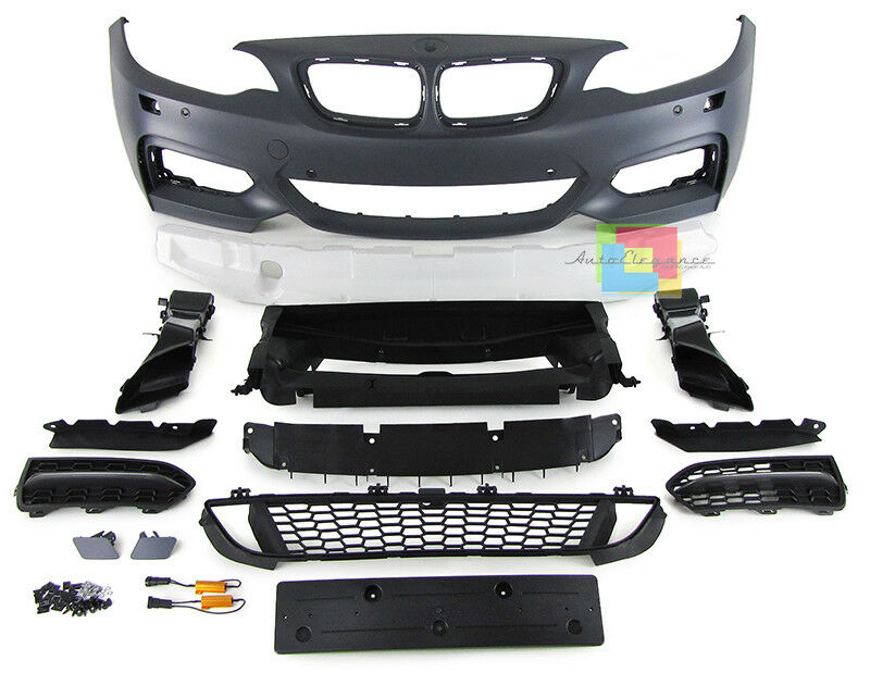 PARAURTI ANTERIORE PER BMW SERIE 2 F22 F23 COUPE CABRIO 2013+ LOOK M IN ABS .-